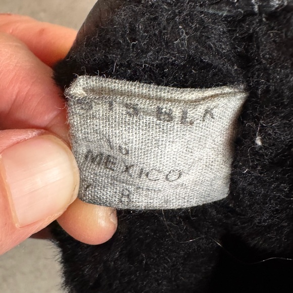 Frye Natalie Biker Engineer Boot Black Waterproof Leather, Shearling Lining 7.5 - Picture 6 of 12